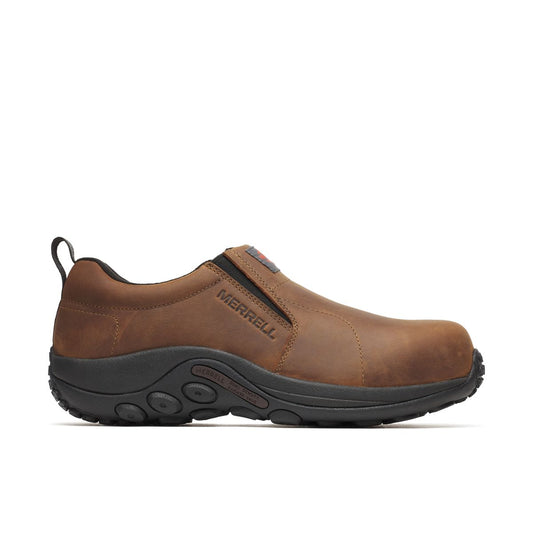 Men - Jungle Moc Leather Hi-Vis Carbon Fiber Low Wide Width - Slip Ons